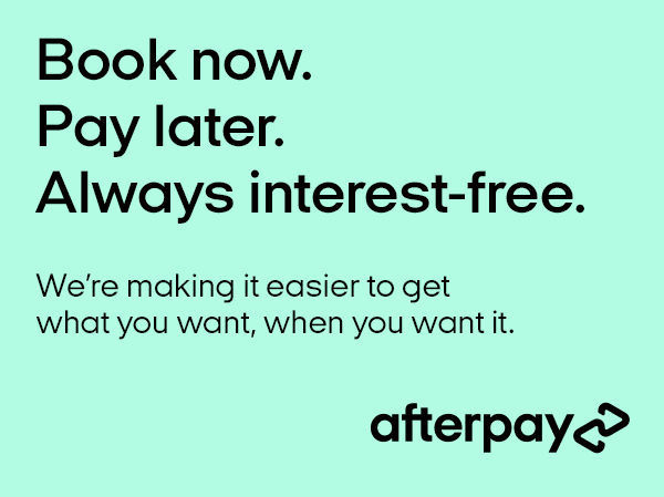 Book now. Pay later. Always interest-free.